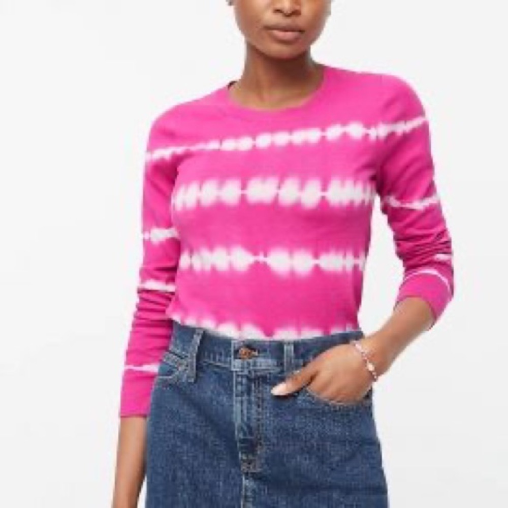 J.Crew Tie-dyed Teddie sweater